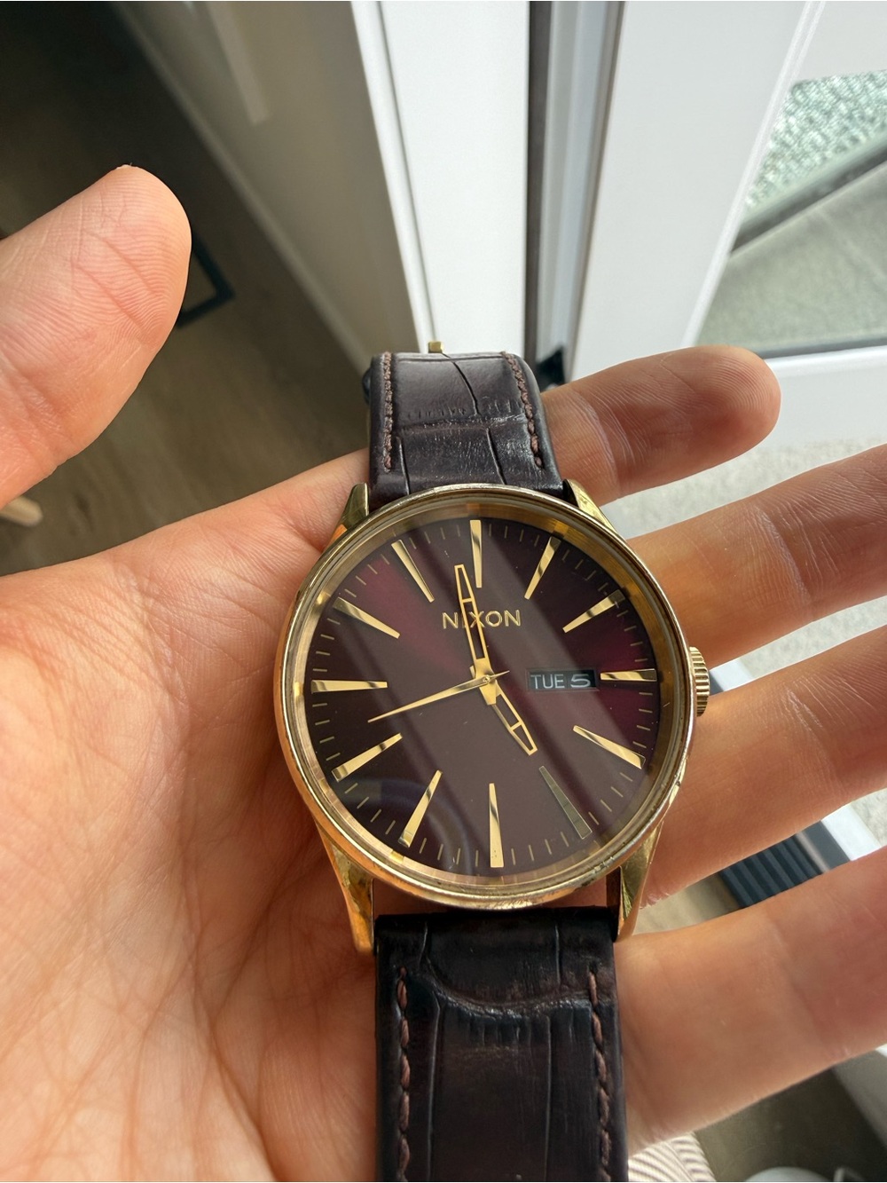 Nixon Sentry Watch Leather